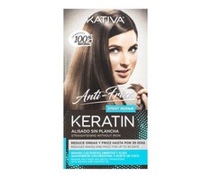 Kativa "Keratin Minkštinantis ir glotninantis" išlyginamasis be lygintuvo taisymo patarimų rinkinys 3 vnt