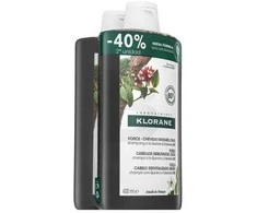 "Klorane" šampūnas su chininu ir "Edelveiss Bio" 2x400ml
