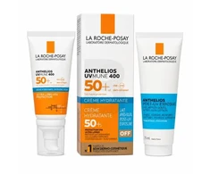 La Roche-Posay ANTHELIOS UVMUNE 400 Hydrating Kreminis SPF 50+ po saulės pienelis, 50 ml + 75 ml