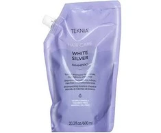 Lakmé Teknia Baltas Sidabrinis Šampūnas Refill šampūnas šviesiems ir žiliems plaukams - papildymas, 600 ml