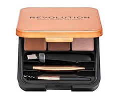 Makeup Revolution London Brow Sculpt Kit rinkinys ir paletė antakiams moterims, 2,2 g