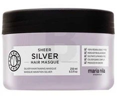 Maria Nila Sheer Sidabrinis Hair Mask pilkinanti kaukė šviesiems plaukams, 250 ml