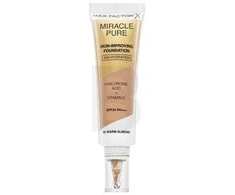 "Max Factor Miracle Pure" odą puoselėjantis makiažo pagrindas "24h Hydration Spf30 45-Warm Almond" 30ml