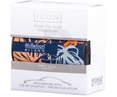Millefiori Milano Icon Automobilinis oro gaiviklis Baltas Musk Textil Floral