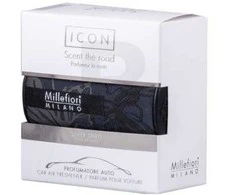 Millefiori Milano Icon automobilinis oro gaiviklis Textil Floral Sidabrinis Spirit kvapas automobiliui, 47 g