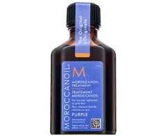 Moroccanoil Treatment Violetinė maitinamasis aliejus šviesiems ir žiliems plaukams, 25 ml