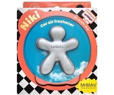 Mr&amp;Mrs Fragrance Niki Car Air Freshener Fresh Air pakartotinai užpildomas oro gaiviklis automobiliui