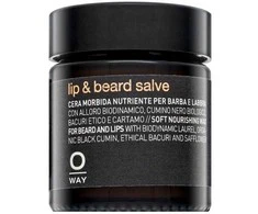 OWAY Lip &amp; Beard Salve maitinamasis barzdos ir lūpų vaškas, 30 ml