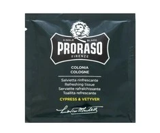 Proraso Cypress &amp; Vetyver Refreshing Tissues Gaivinančios servetėlės, 6 vnt.