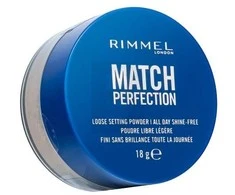 „Rimmel London Match Perfection“ fiksuojanti biri pudra, skaidri, 18 g