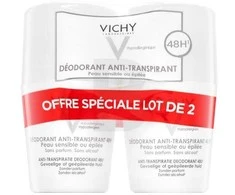 Vichy Deodorant Antiperspirant 48h Roll-on 48 Dezodorantų rinkinys, 2 x 50 ml
