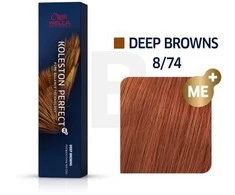Wella Koleston Perfect Me+ plaukų dažai 60ml - 8/74