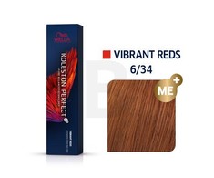 Wella Professionals Koleston Perfect Me+ Permanent Hair Dye 6/34 Dark Skirtas šviesiems plaukams Golden Raudona, 60 ml