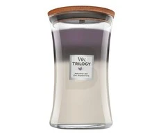 Woodwick WW TRILOGIJA DIDELIS STIKLAINIS AMETISTAS DANGUS