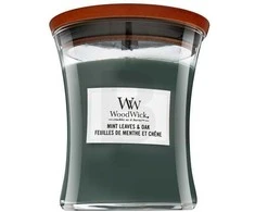 WoodWick Aromatinė žvakė (Mint Leaves &amp; Oak), 275 g