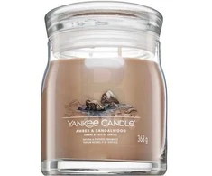 Yankee Candle Aromatinė žvakė Signature glass medium Amber - Sandalwood 368 g