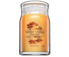 Yankee Candle Aromatinė žvakė Signatūrinė stiklinė didelė "Autumn Sunset" 567 g