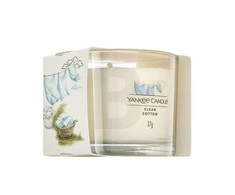 Yankee Candle Clean Cotton Scented Candle kvapioji žvakė, 37 g