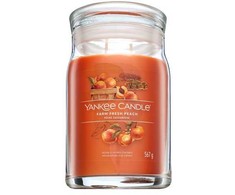 Yankee Candle Aromatinė žvakė "Signature large glass Farm Fresh Peach" 567 g