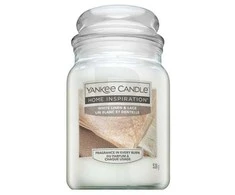 Yankee Candle kvepianti žvakė Home Inspiration didelė balta lininė - nėriniai 538 g
