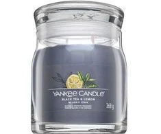 Yankee Candle Aromatinė žvakė Signature glass medium Juodoji arbata - citrina 368 g