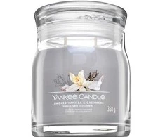 Yankee Candle Yankee žvakė Aromatinė žvakė Signatūrinio stiklo vidutinė rūkyta vanilė - kašmyras 368 g