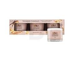 Yankee Candle Yankee žvakė su vaniliniu kremu brulee, 3 x 37 g