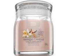 Yankee Candle Aromatinė žvakė Signature glass medium Vanilla Creme Brulée 368 g