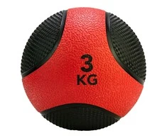 Medicininis kamuolys Tunturi - 3kg, juoda/raudona