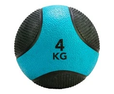 Medicininis kamuolys Tunturi - 4kg, juoda/mėlyna