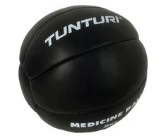 Odinis pasunkintas kamuolys TUNTURI 1-5kg, juodas (Svoris: 2kg)
