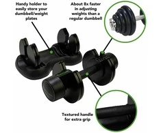 Reguliuojamo svorio svarmenų rinkinys Tunturi Selector, 12,5kg