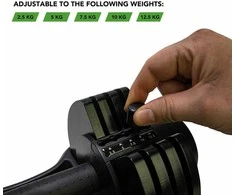 Reguliuojamo svorio svarmenų rinkinys Tunturi Selector, 12,5kg