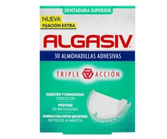 "Algasiv" dantų protezų fiksatorius, užplombuojantis 30 viršutinių dalių