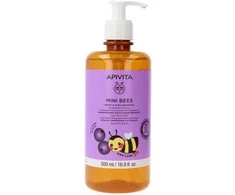 "Apivita Mini Bees" vaikiškas šampūnas "Blueberry-Honey" 500ML