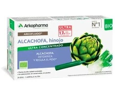 Arkopharma Arkofluido artišokų pankolis 20 geriamųjų ampulių