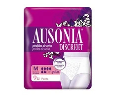 "Ausonia Discreet M Plus" kelnės 9 vienetai