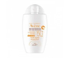 Avene Mineral Fluid SPF 50+ veido fluidas nuo saulės, 40 ml