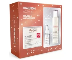 Avène Pack veido priežiūros rinkinys (Hyaluron Activ B3 Kreminis veido kremas, 50 ml + Hyaluron Activ B3 Serum serumas, 7 ml + micelinis vanduo, 100 ml)