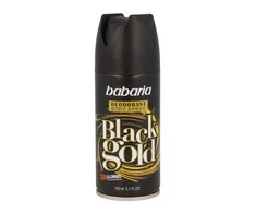Babaria Juodas Gold dezodorantas purškiamas 150ml+50ml nemokamai