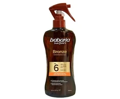Babaria Sol Bronze Aceite Protector Solar Zanahoria Purškiklis Spf6, 300 ml