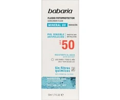 "Babaria Sun" mineralinis apsauginis kremas nuo saulės veidui su Spf50 50ml