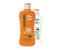 Babaria deginimosi rinkinys (apsauginis pienelis nuo saulės SPF 30, 200 ml + balzamas po deginimosi, 100 ml)