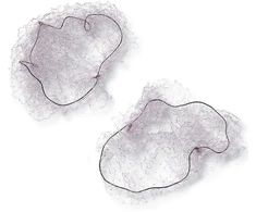 Beter Invisible Hair Nets Brown Blond 2 vnt