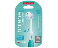 Dantų šepetėlio galvutės Isdin BALENE BY BEXIDENT DUOTECH SONIC medium hardness 2 units
