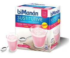 Bimanán Sustitutive Braškių kokteilis 5+1 vnt