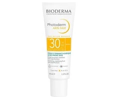 BIODERMA PHOTODERM AKN MAT, apsauginis kremas nuo saulės mišriai riebiai bei į aknę linkusiai odai, SPF30, 40 ml