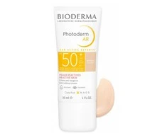 BIODERMA Photoderm AR SPF50+, Apsauginis kremas nuo saulės į raudonį linkusiai odai, su išsiplėtusiais kapiliarais 30ml