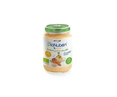 Tyrelė kūdikiams Bionuben Ecopuré Daržovės ir ryžiai su vištiena 6m 250g
