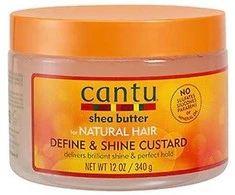 Kremas "Cantu For Natural Hair Define and Shine Custard" 340g